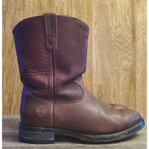 Double H Ranchwell Cowboy Boots Men's Size 8.5 EE Brown Maroon